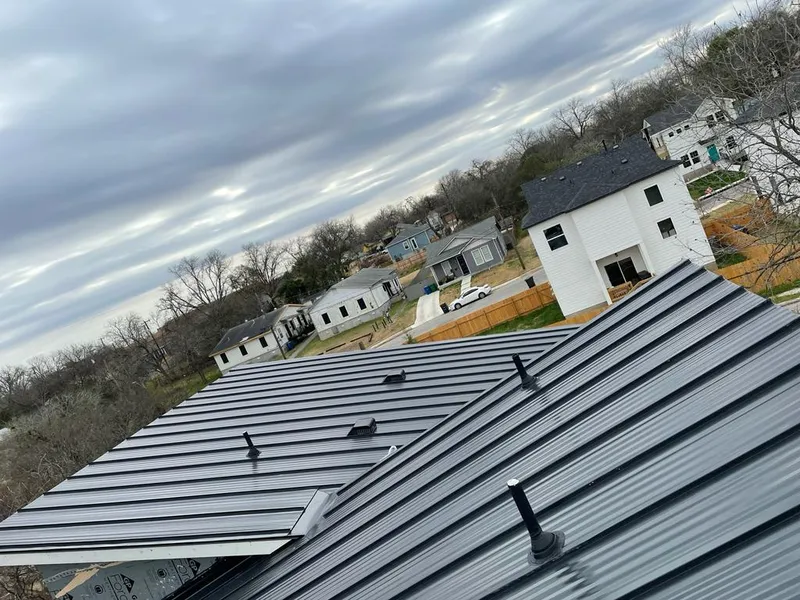 Standing seam metal roof panels with vents for Skylight Repair in Sault Ste. Marie